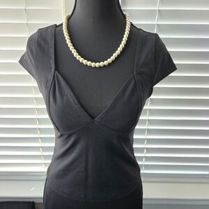 Women's Black and Cream Tops Bundle
